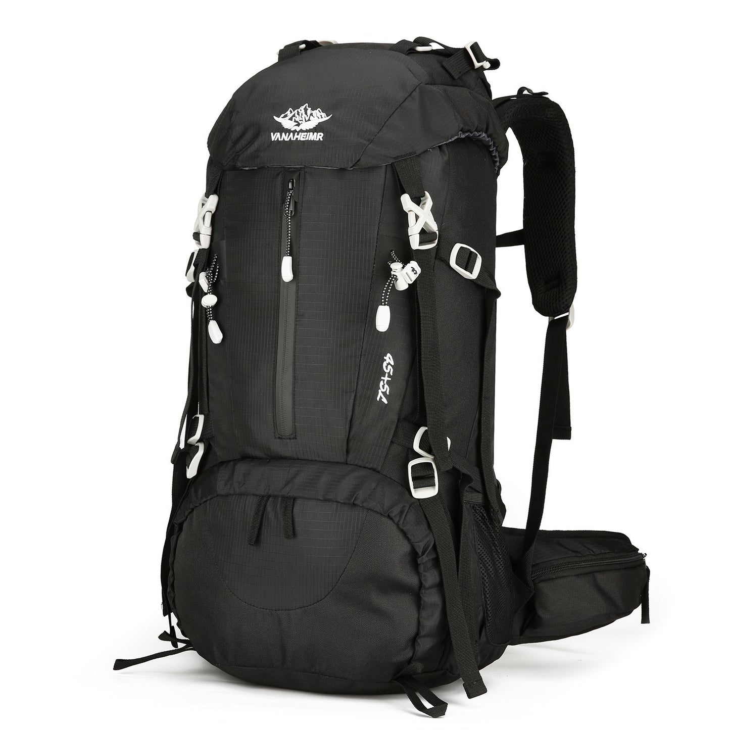 VANAHEIMR 50L Waterproof Hiking Backpack with Rain Cover and Shoe Compartment for Camping, Travel, and Climbing