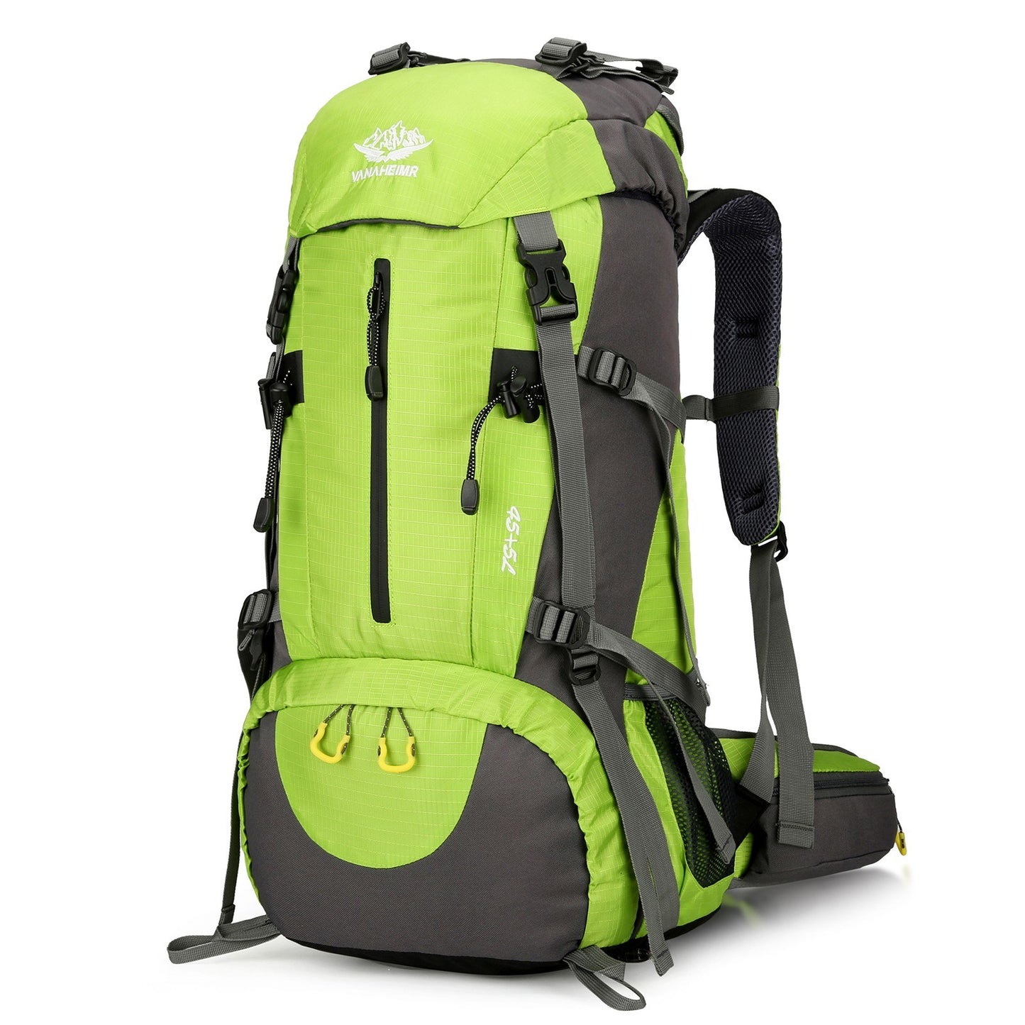 VANAHEIMR 50L Waterproof Hiking Backpack with Rain Cover and Shoe Compartment for Camping, Travel, and Climbing