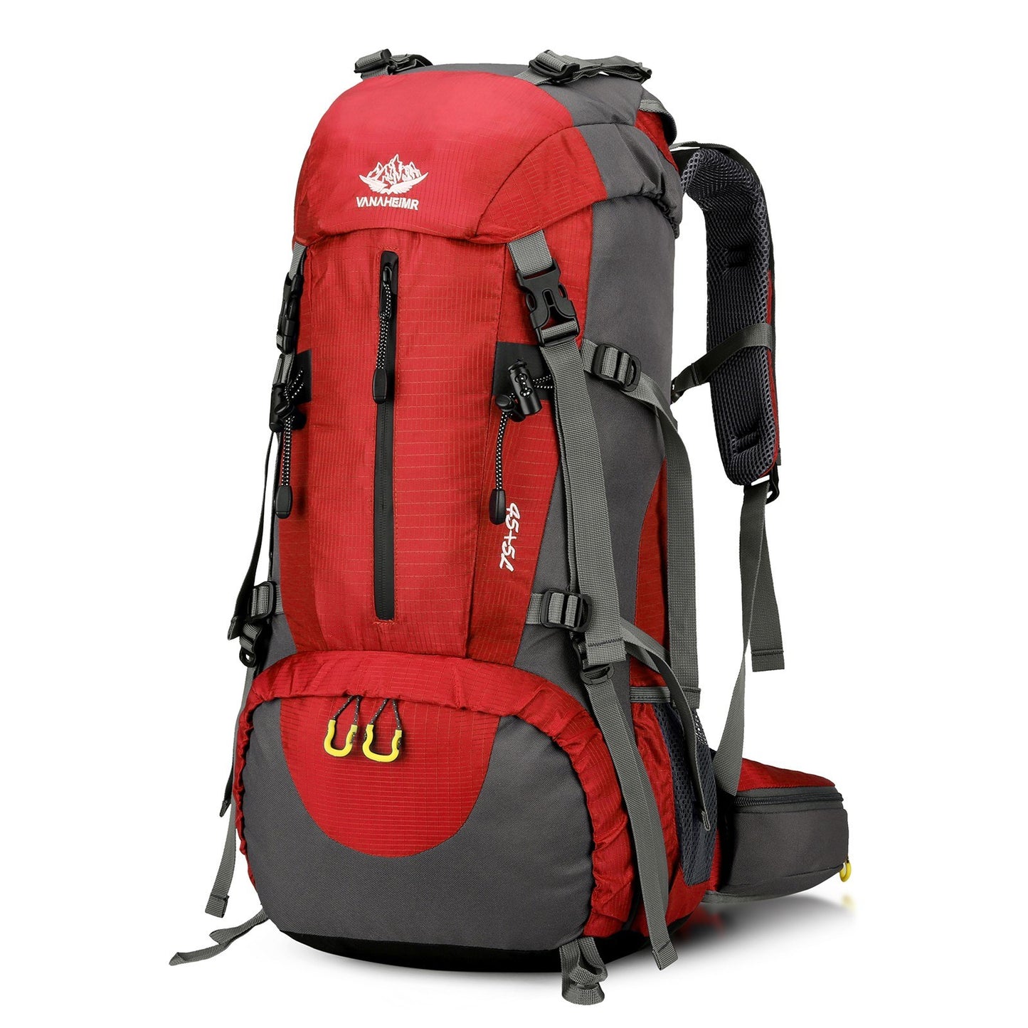 VANAHEIMR 50L Waterproof Hiking Backpack with Rain Cover and Shoe Compartment for Camping, Travel, and Climbing