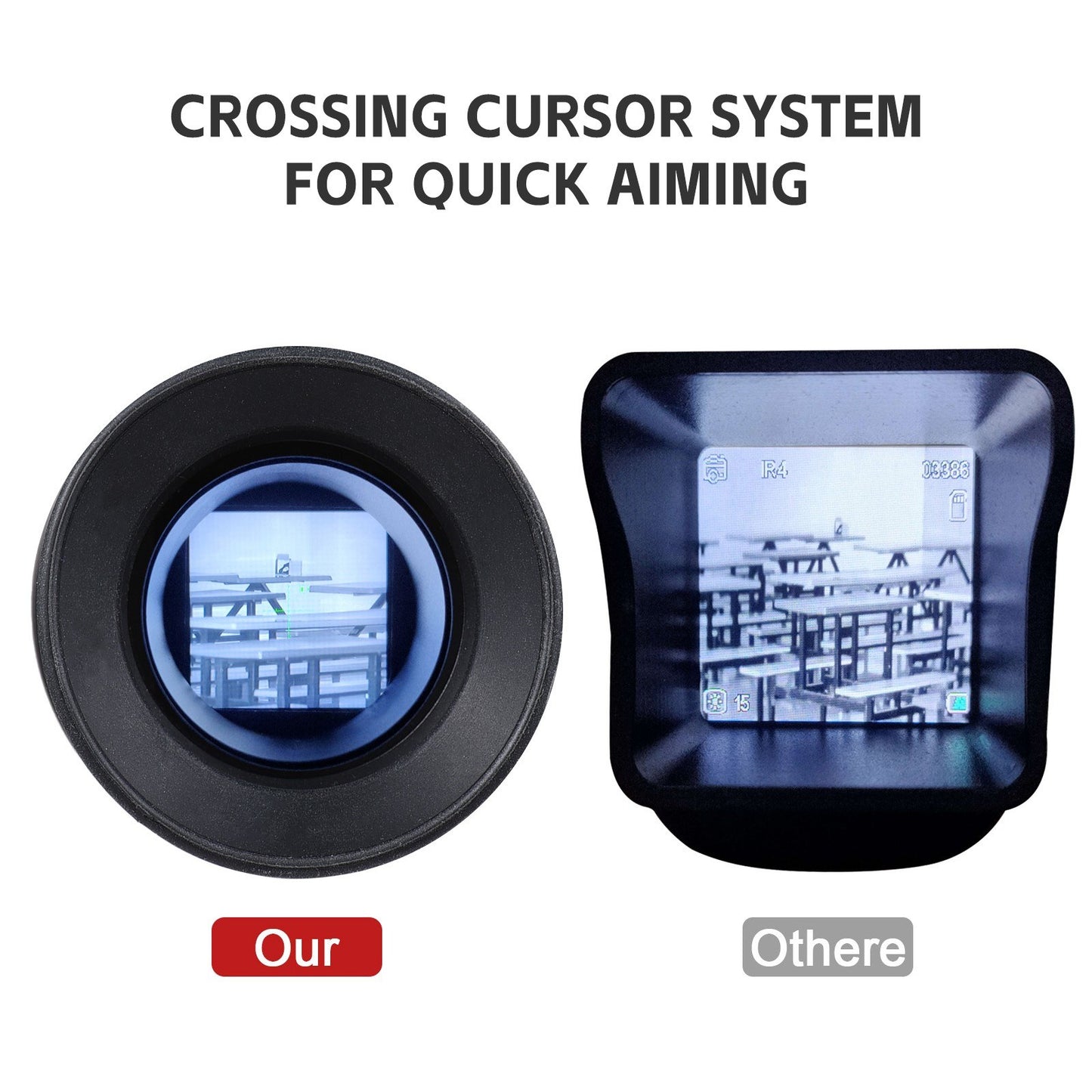 Digital Night Vision Monocular with Cross Cursor & 300m Infrared Scope