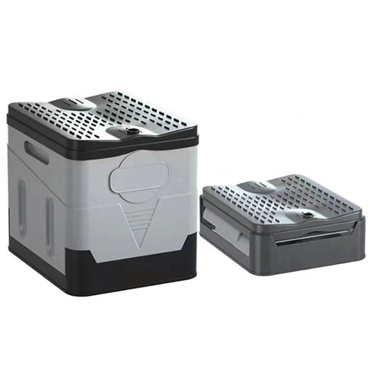 Compact Folding Outdoor Camping Toilet with Lid for Hiking and Travel