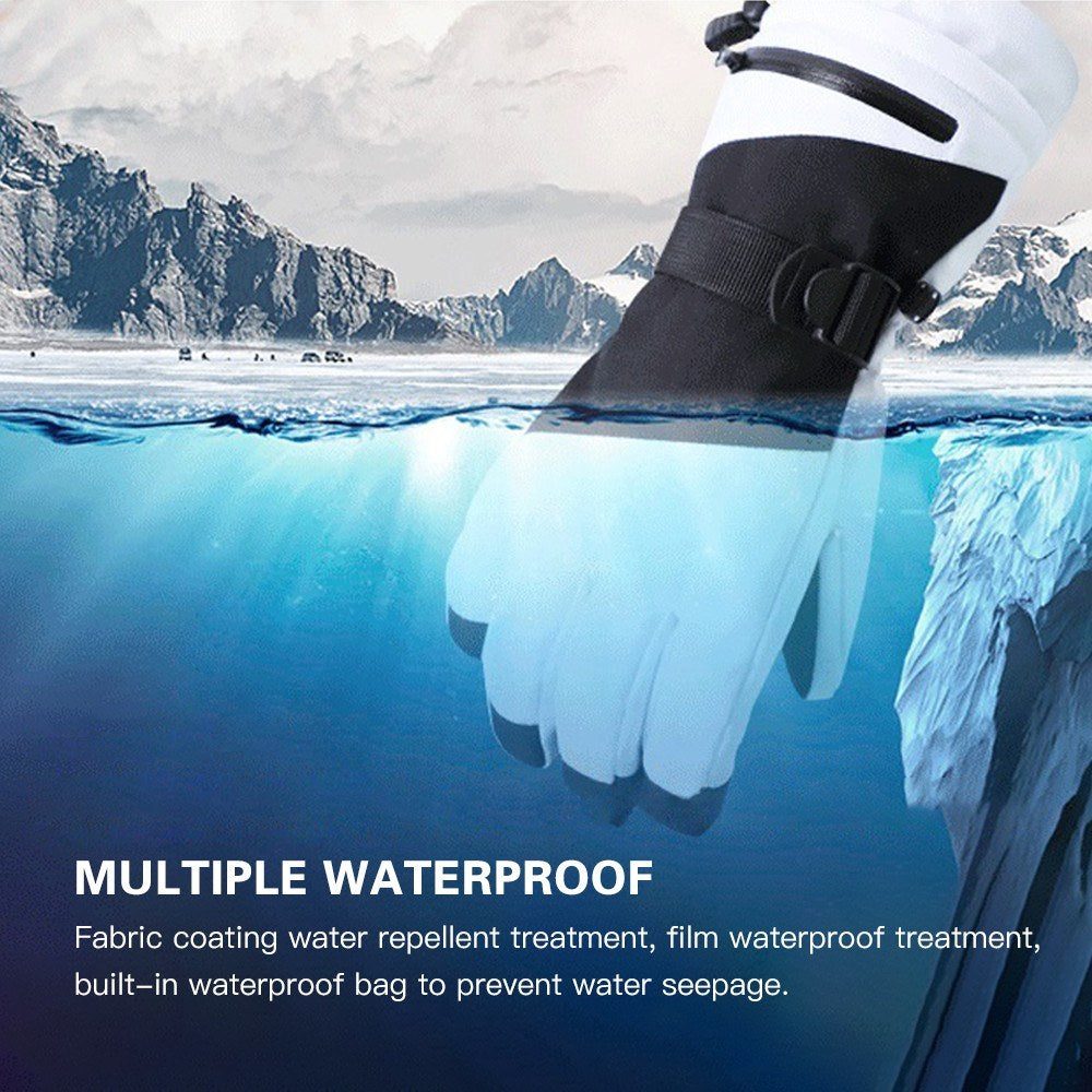 Waterproof & Windproof Touchscreen Ski Snow Gloves for Men & Women - Cycling, Snowboarding, Driving, Outdoor Work