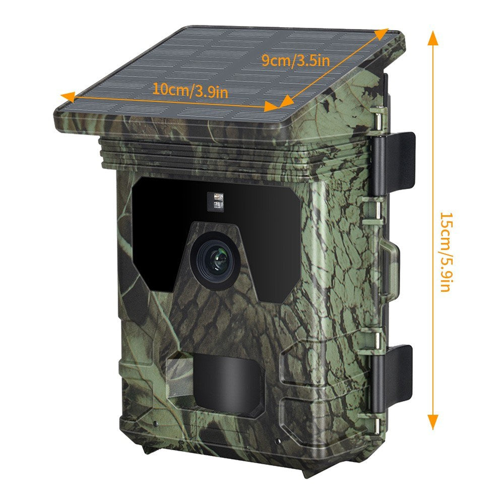 4G Solar Hunting Camera with 2.0-inch TFT, 2K 30MP, Infrared, APP Remote & Online Video