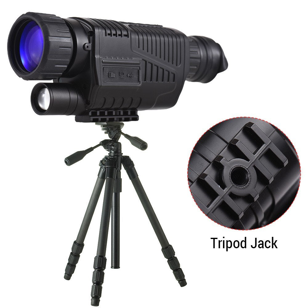 5X40 Infrared Digital Monocular Night Vision Telescope for Wildlife Observation, Camping, Surveillance, and Caving