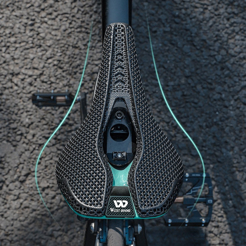 Ultralight 3D Printed Carbon Fiber Bicycle Saddle - Breathable Road Bike Seat by WEST BIKING