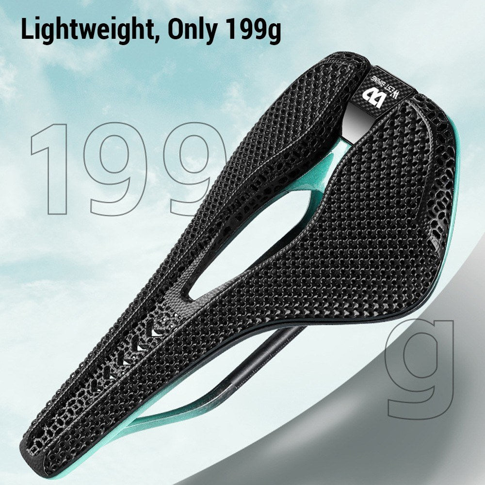 Ultralight 3D Printed Carbon Fiber Bicycle Saddle - Breathable Road Bike Seat by WEST BIKING