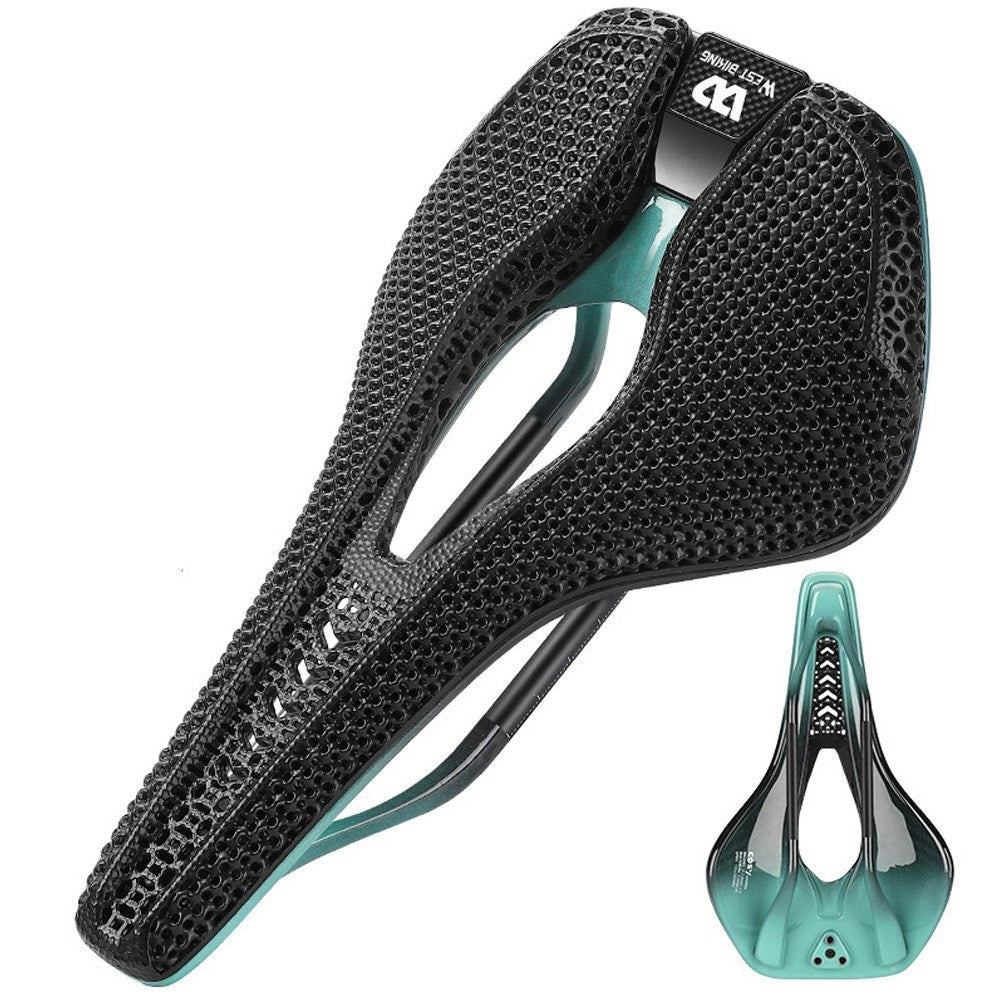 Ultralight 3D Printed Carbon Fiber Bicycle Saddle - Breathable Road Bike Seat by WEST BIKING