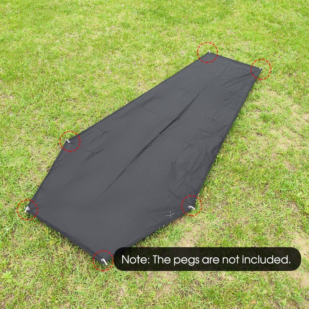 Lightweight Solo Backpacking Tent with Ground Cloth and Sleeping Bag Integration