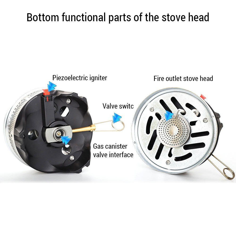Portable Windproof Camping Stove and Cookware Set