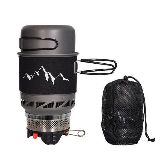 Portable Windproof Camping Stove and Cookware Set