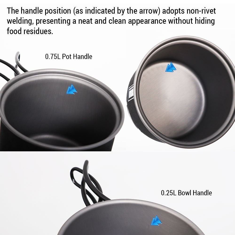 Portable Windproof Camping Stove and Cookware Set