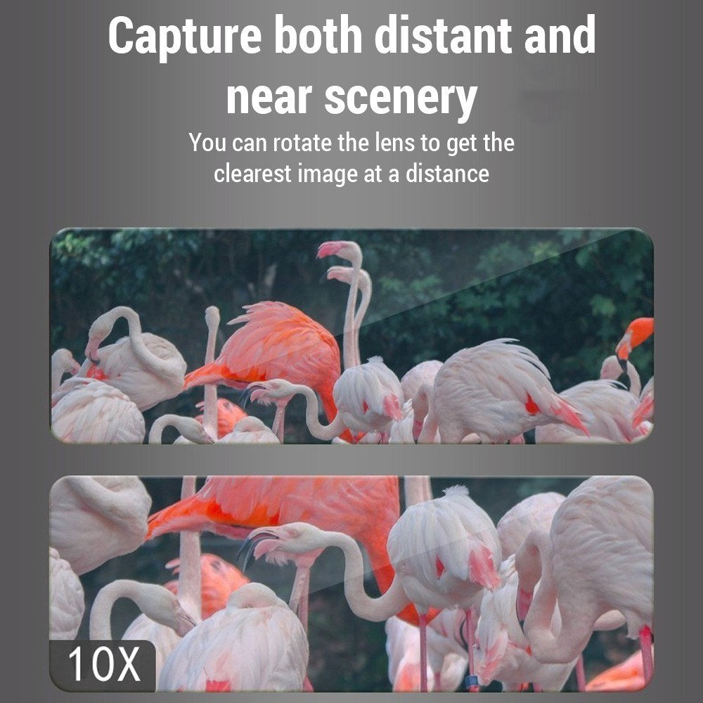 Waterproof 4K Night Vision Binoculars, 10X Digital Zoom, 3.2 Screen, Infrared WiFi