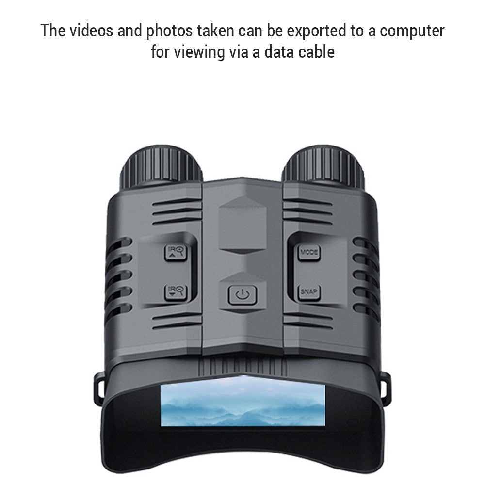 Waterproof 4K Night Vision Binoculars, 10X Digital Zoom, 3.2 Screen, Infrared WiFi