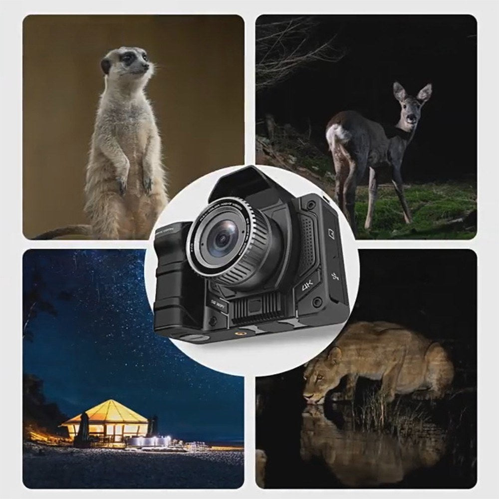 Night Vision Goggles with 4.2-Inch OLED Screen, 4K 40MP Camera, 7-Level Infrared, 10X Zoom, 5G WiFi, 64GB Memory Card