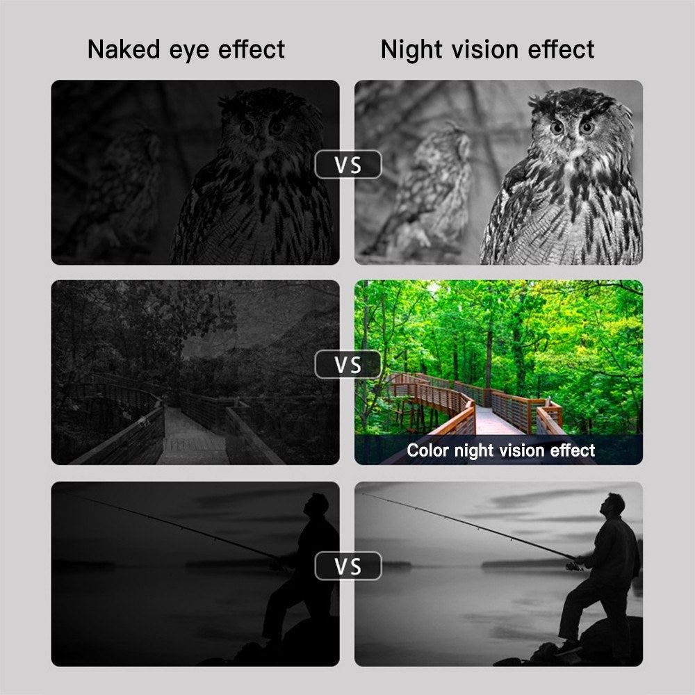 Night Vision Goggles with 4.2-Inch OLED Screen, 4K 40MP Camera, 7-Level Infrared, 10X Zoom, 5G WiFi, 64GB Memory Card