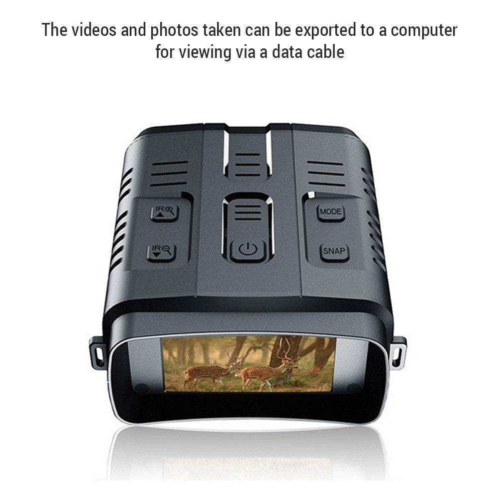 4K Infrared Night Vision Binoculars with 10X Digital Zoom & 3-Inch Screen, WiFi Enabled