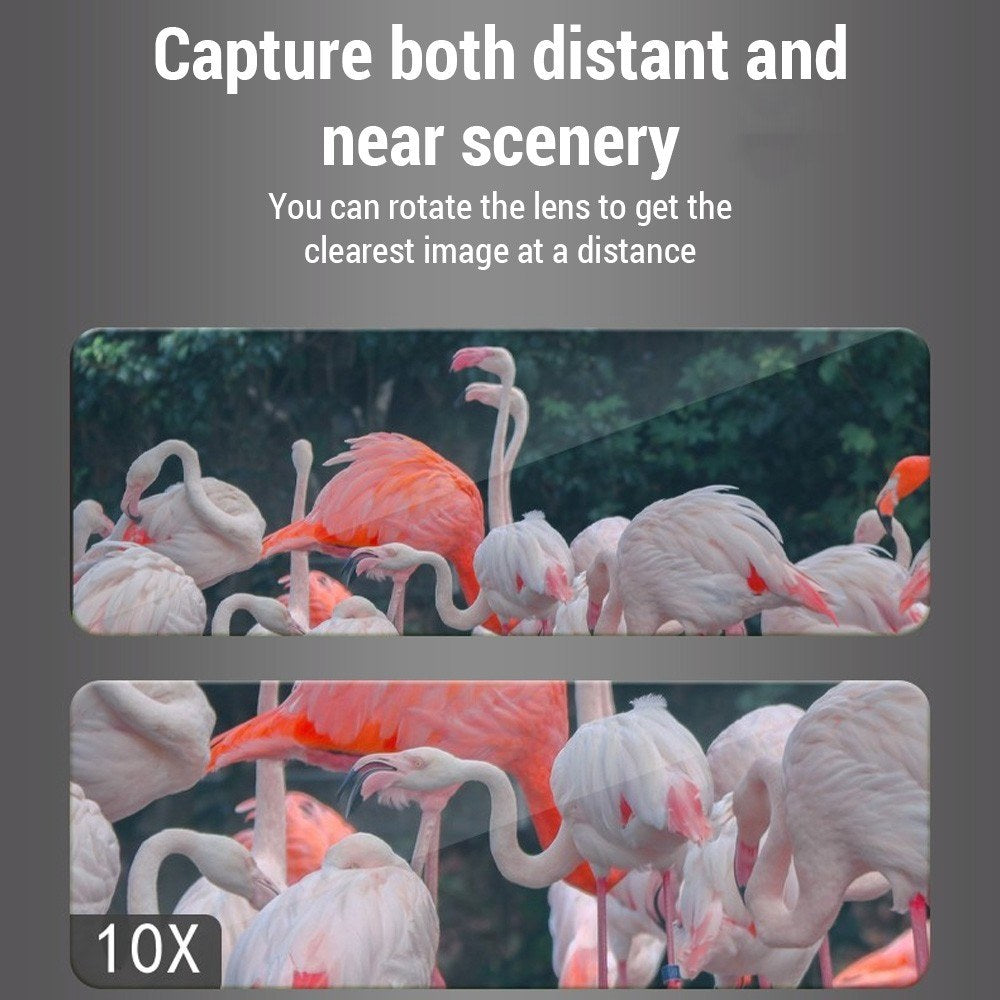 4K Infrared Night Vision Binoculars with 10X Digital Zoom & 3-Inch Screen, WiFi Enabled