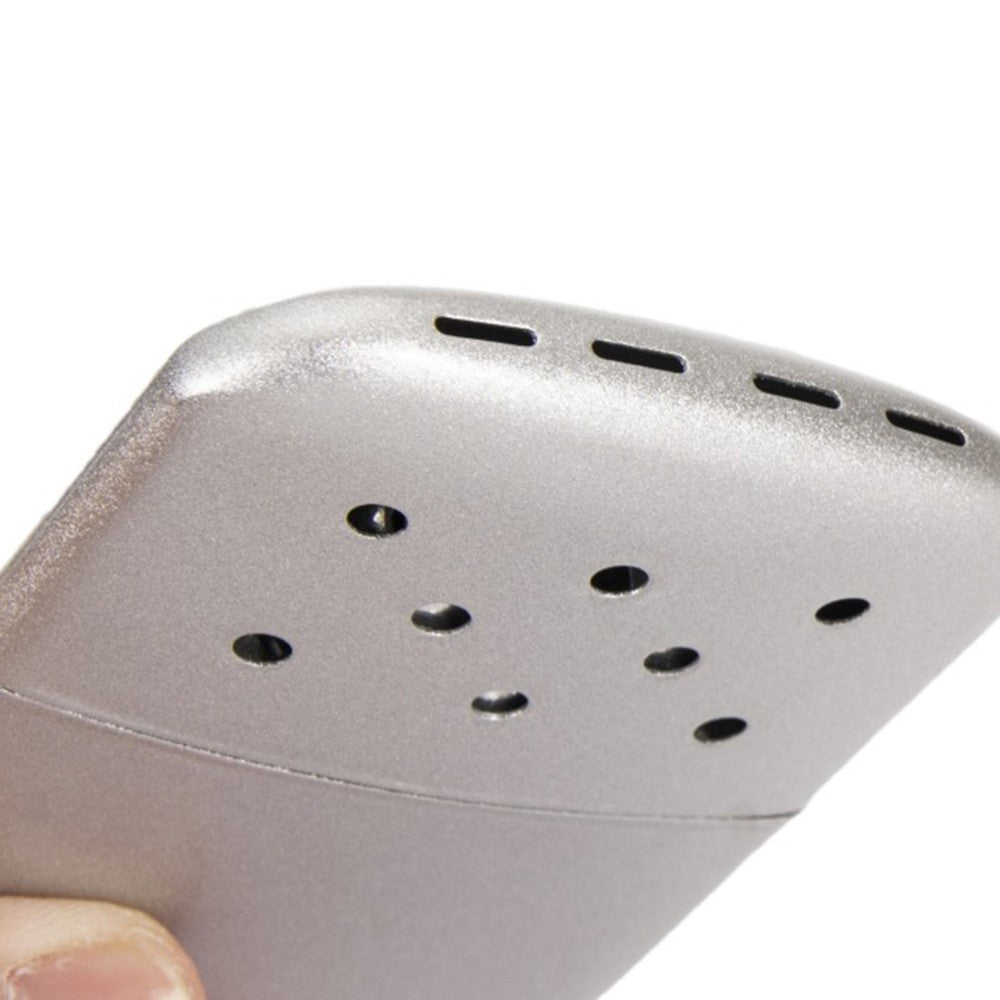 Portable Metal Pocket Hand Warmer with Pouch for Outdoor Activities