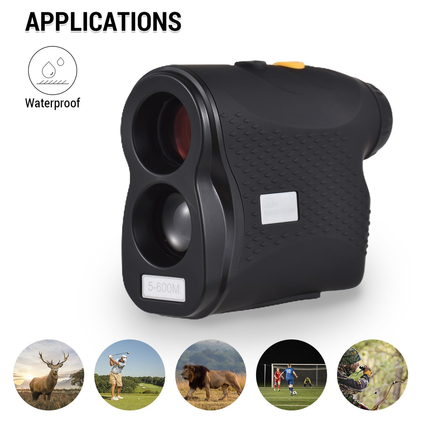 Golf Rangefinder 1000M 6X Magnification Digital Monocular Telescope for Hunting