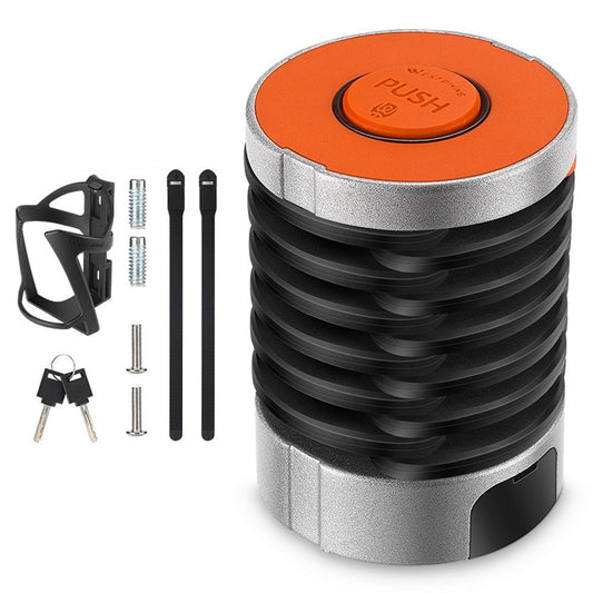 WEST BIKING Folding Zinc Alloy Bike Code Lock with Anti-theft Design & Mount Bracket for Mountain Bikes