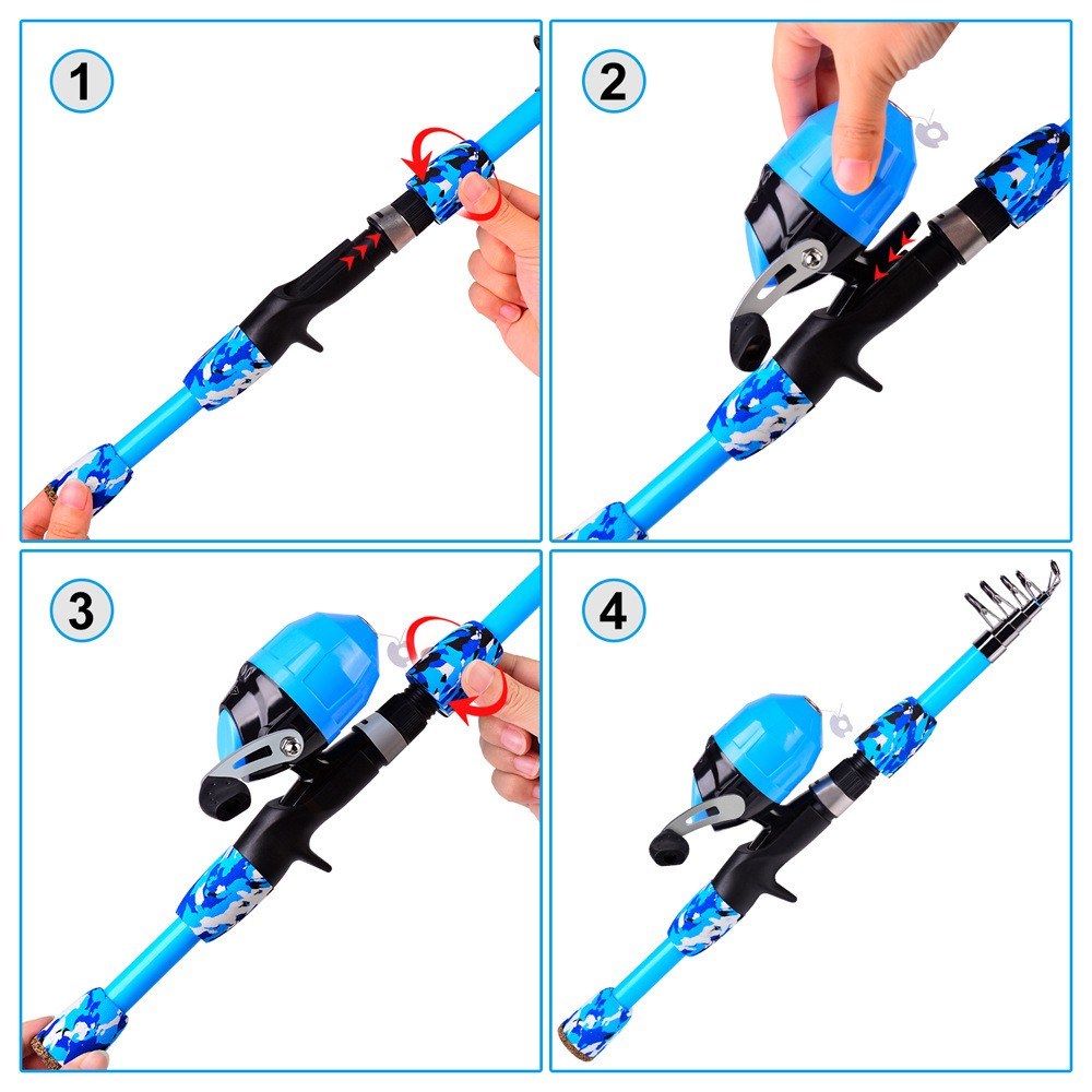 PROBEROS Retractable Offshore Fishing Rod & Reel Kit