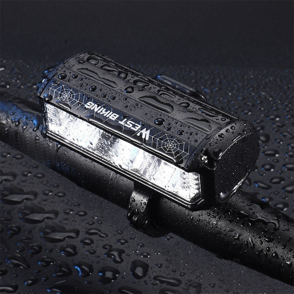 WEST BIKING 1750 Lumen Aluminum USB Rechargeable Road Bike Handlebar Light