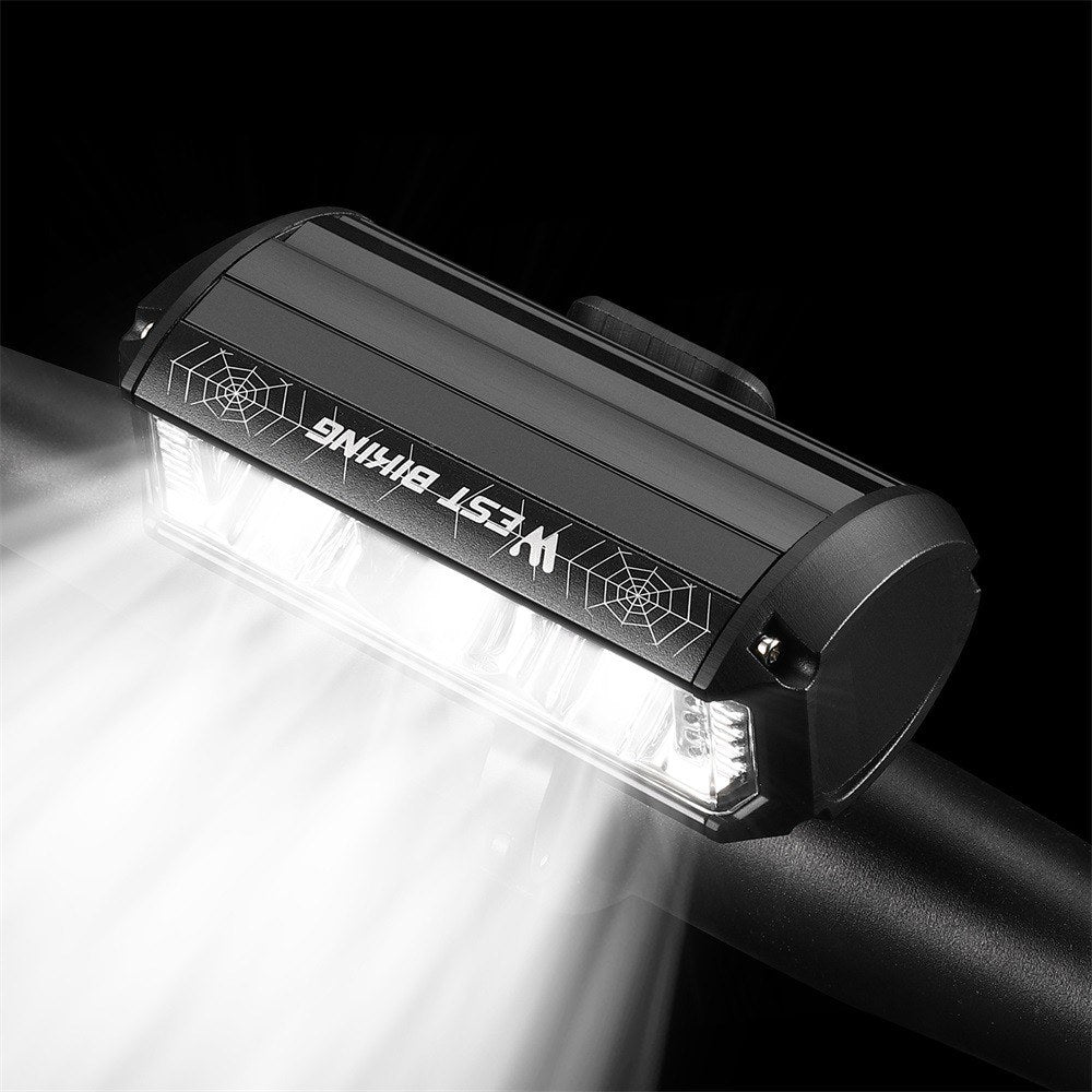 WEST BIKING 1750 Lumen Aluminum USB Rechargeable Road Bike Handlebar Light