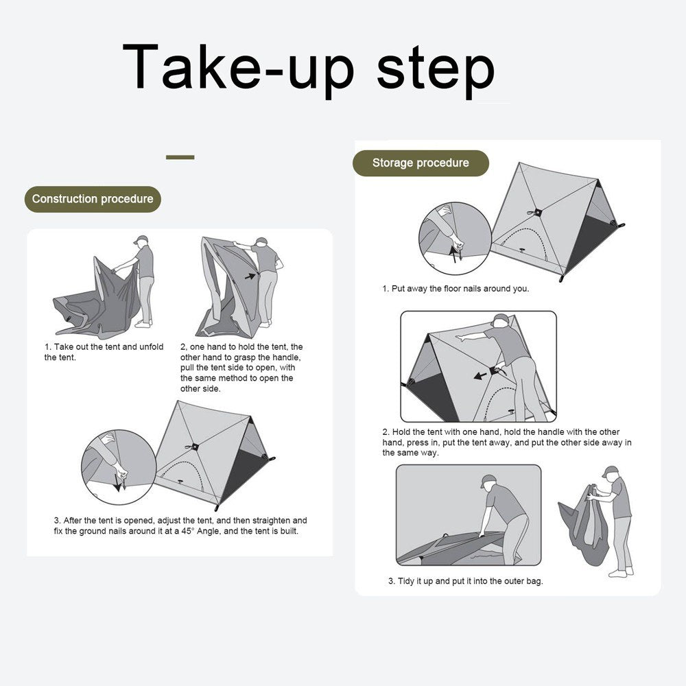 Automatic Lightweight Windproof Waterproof Folding Sunshade Camping Tent