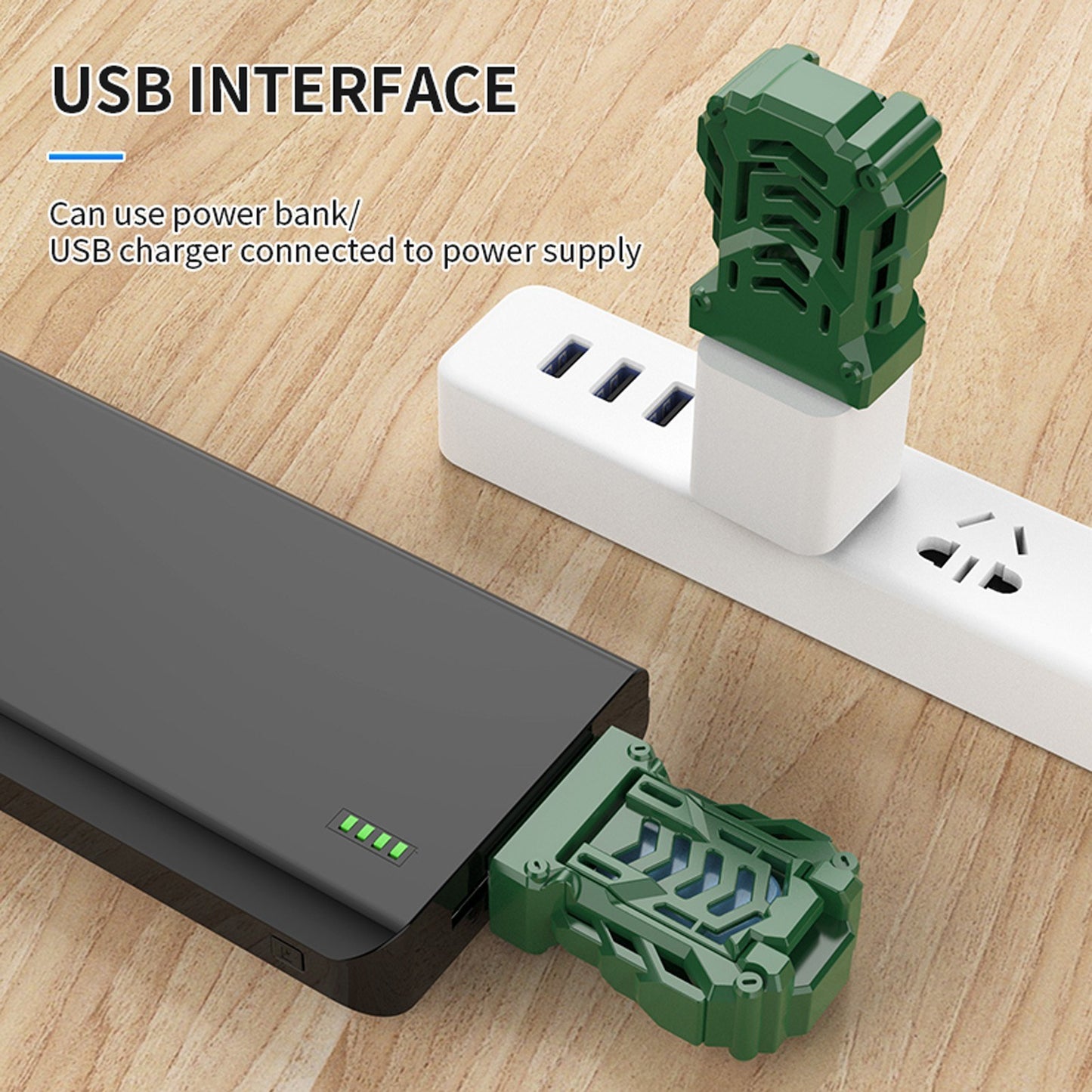Portable USB Mosquito Repellent: Heated Electronic Killer with 4 Tablets for Indoor & Outdoor Use - Camping, Hiking, Fishing, Travel