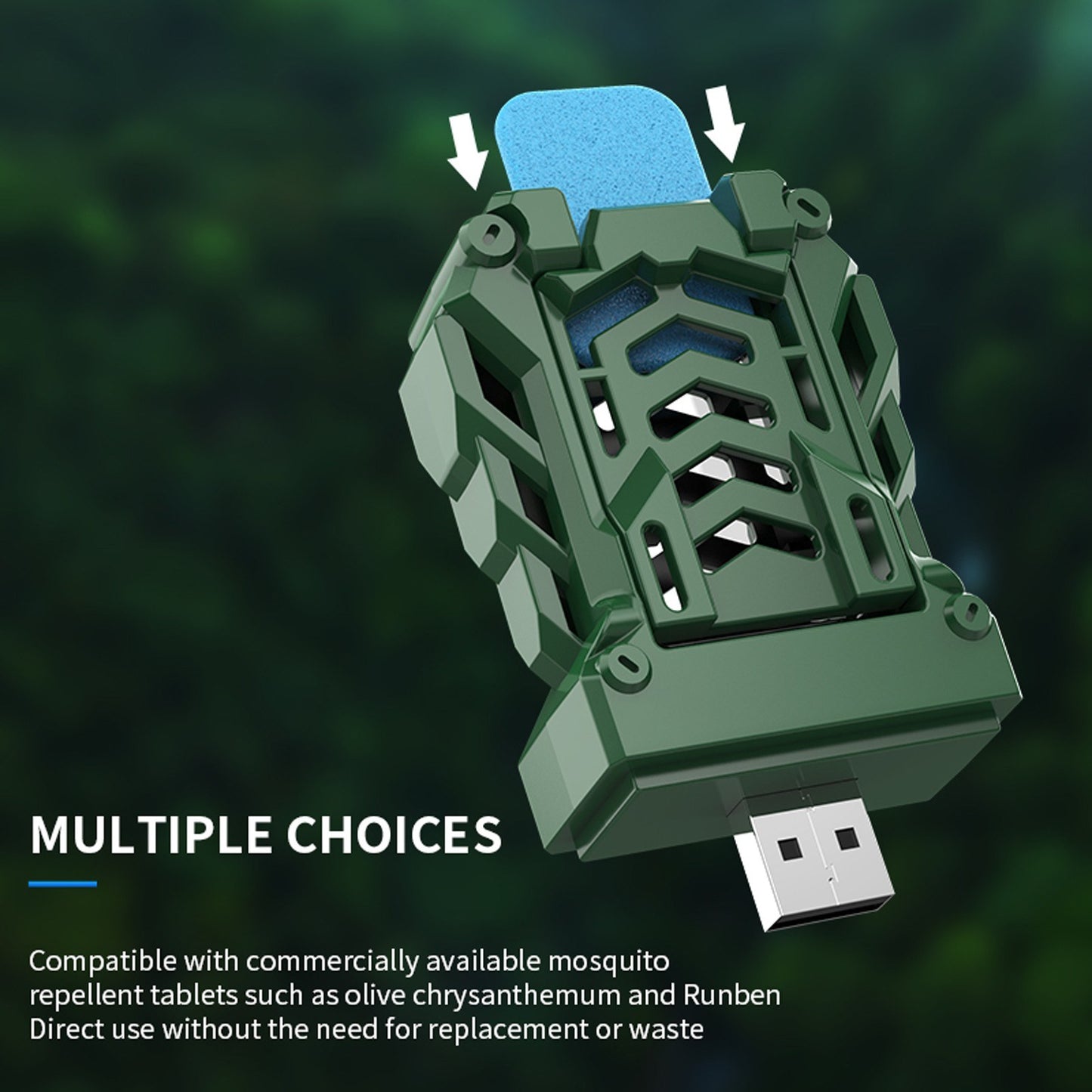 Portable USB Mosquito Repellent: Heated Electronic Killer with 4 Tablets for Indoor & Outdoor Use - Camping, Hiking, Fishing, Travel