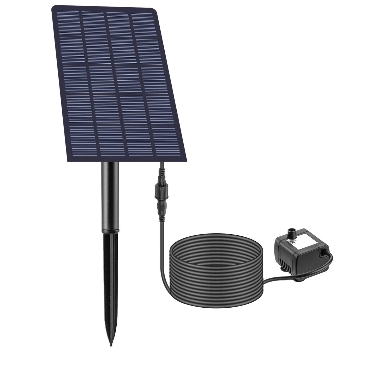 1.5W Solar Water Pump Fountain for Garden Pond Bird Bath with 4 Nozzles