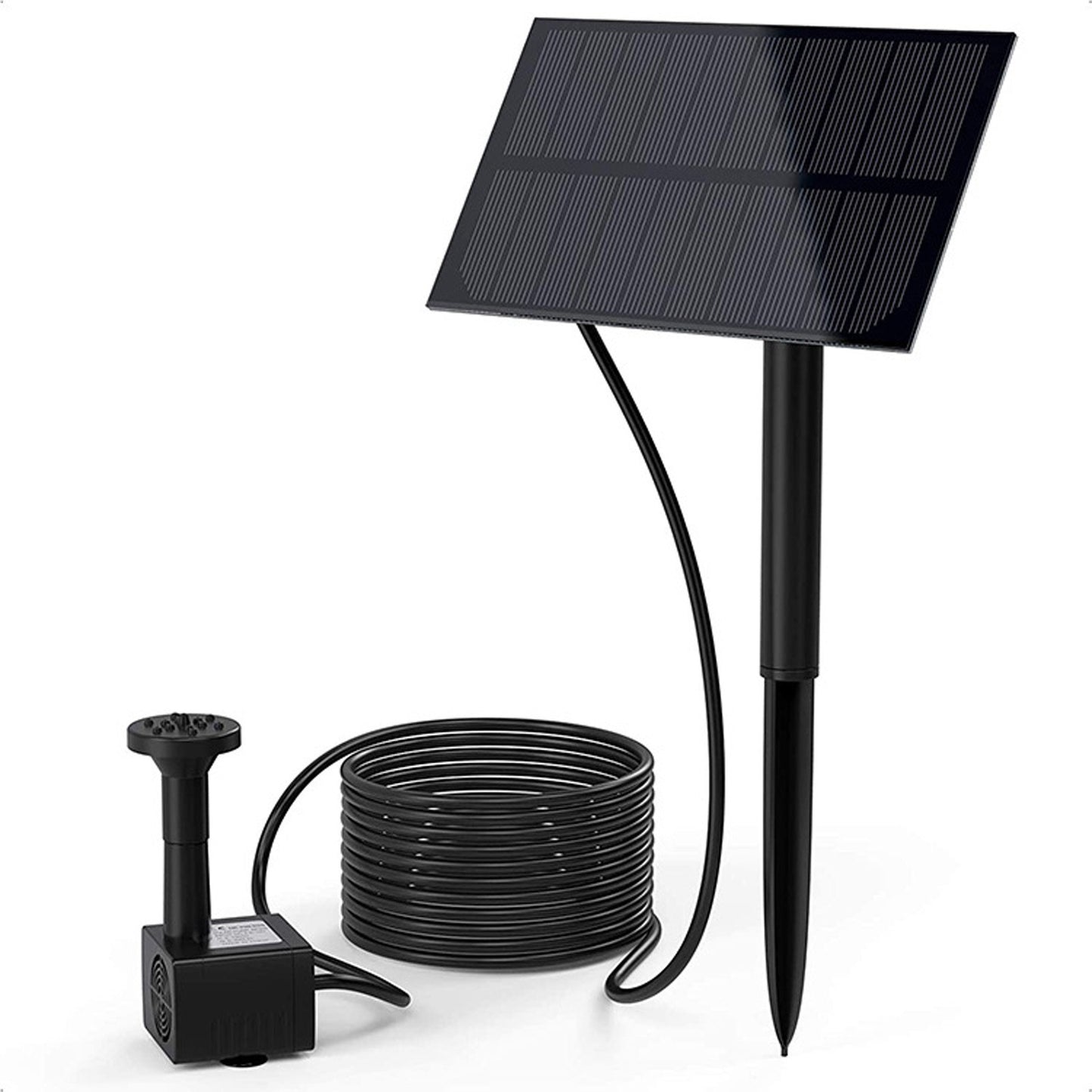 1.5W Solar Water Pump Fountain for Garden Pond Bird Bath with 4 Nozzles