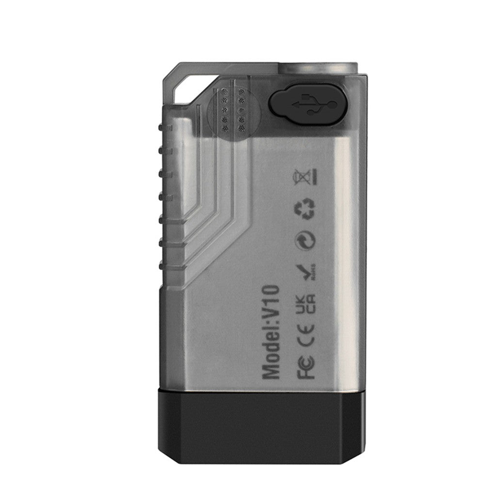 Portable UV LED Keychain Flashlight with Magnetic Base, Multi-Mode & Beeping Alarm