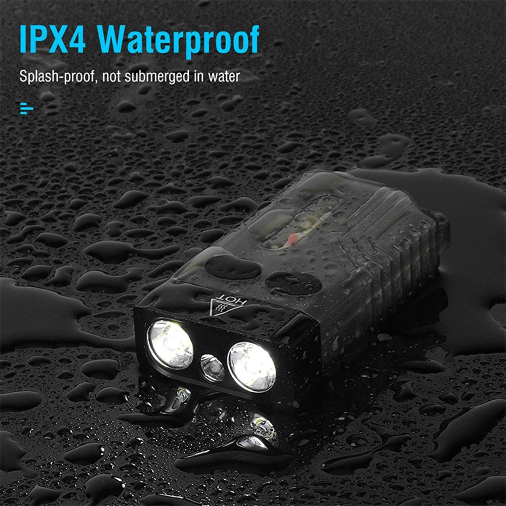 Portable UV LED Keychain Flashlight with Magnetic Base, Multi-Mode & Beeping Alarm