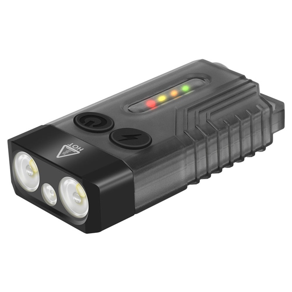 Portable UV LED Keychain Flashlight with Magnetic Base, Multi-Mode & Beeping Alarm