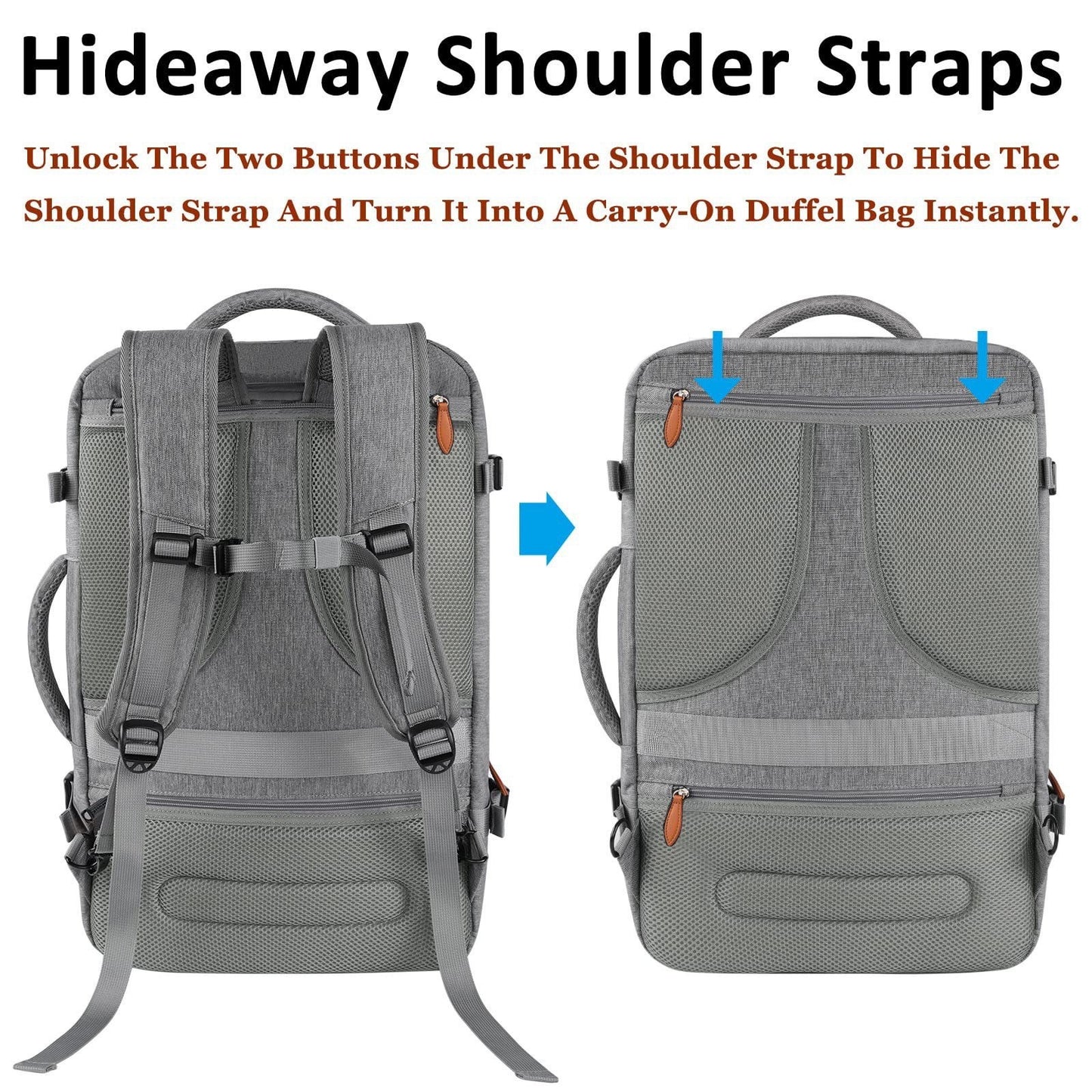4-Piece Carry-On Travel Backpack Set for Laptops - Perfect for Men & Women