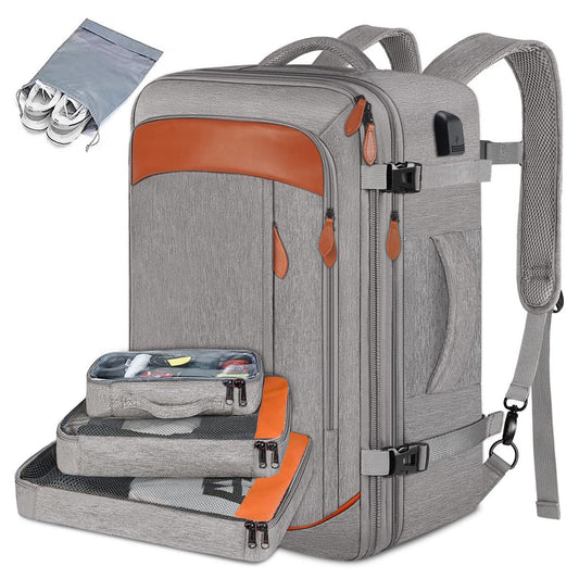 4-Piece Carry-On Travel Backpack Set for Laptops - Perfect for Men & Women