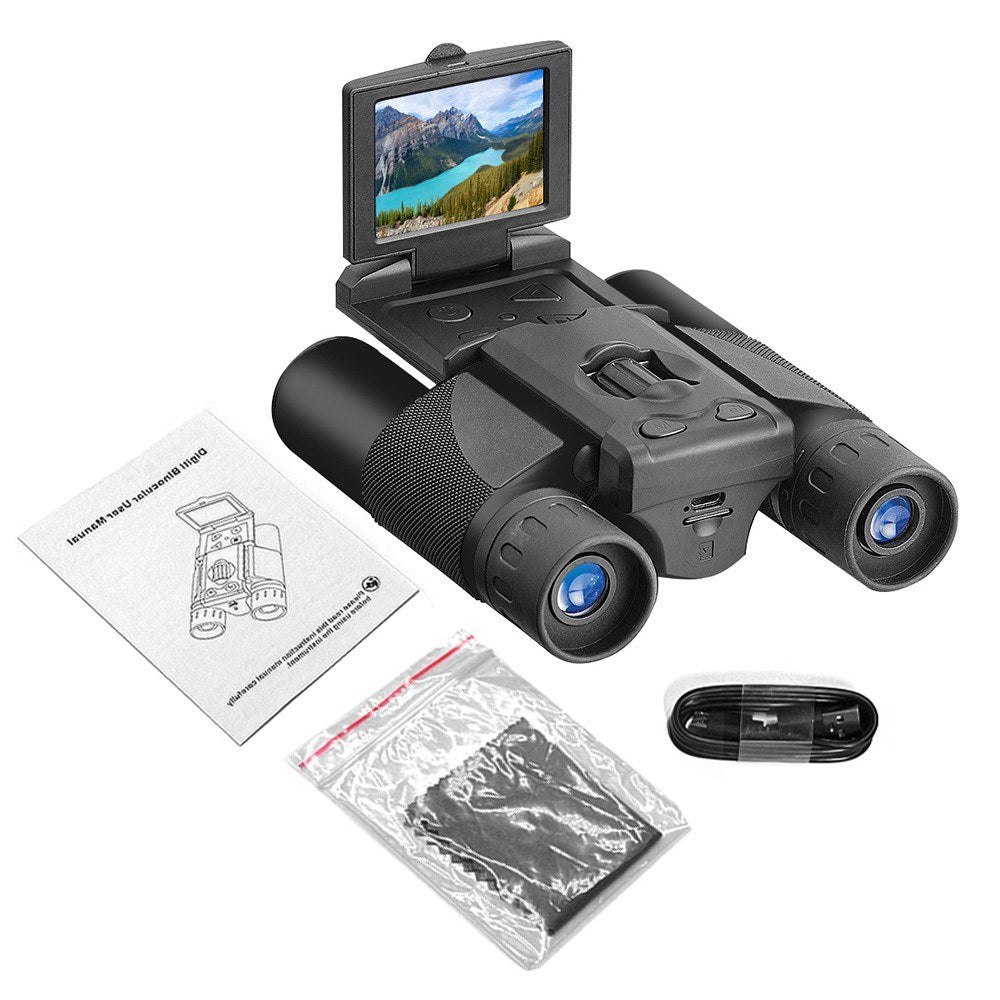 2.5K Video Digital Camera Binoculars with 8X Zoom, 40MP Photo & 2.0 LCD for Bird Watching, Hunting, Camping, Outdoor Activities, Security, Search & Rescue