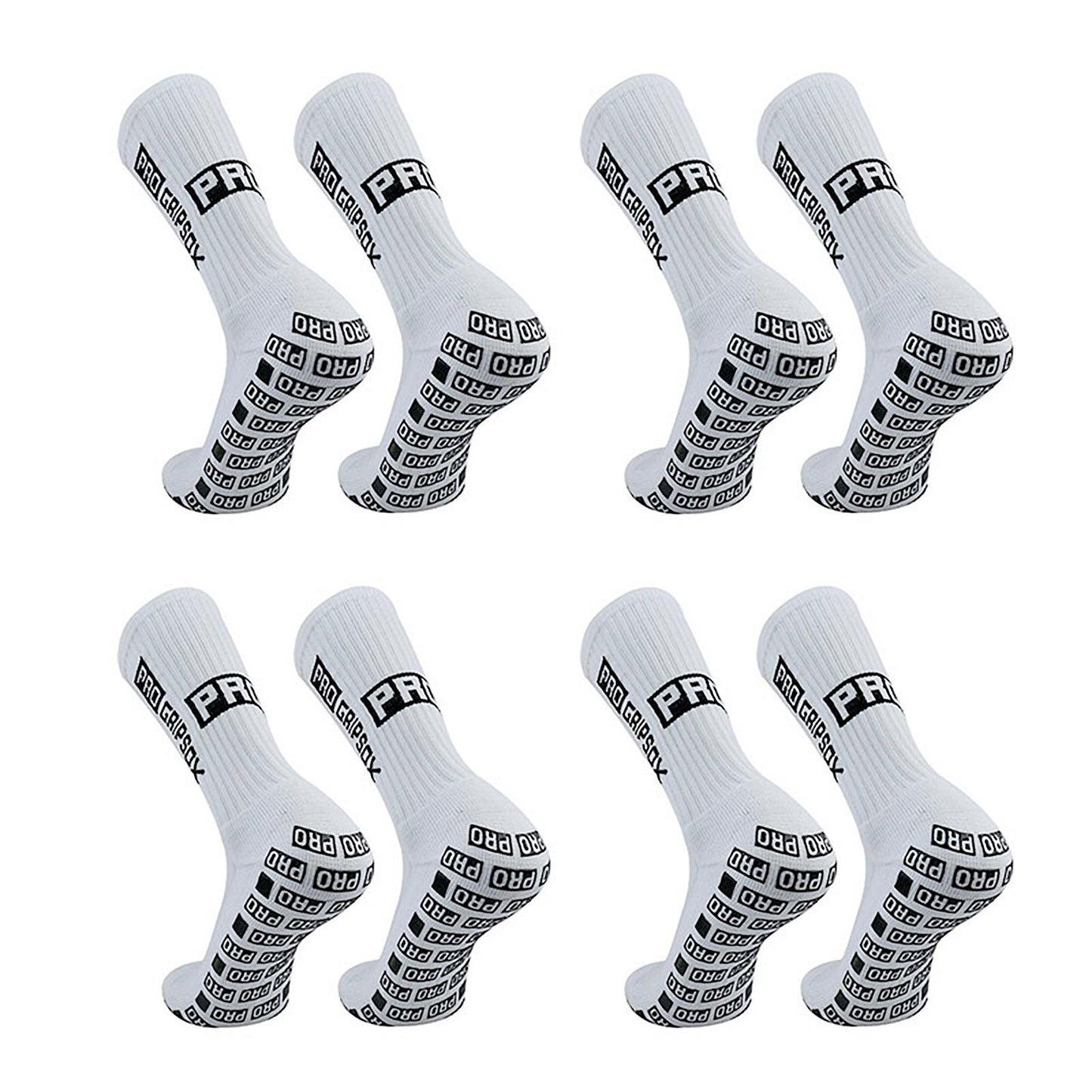 Anti-Slip Football Grip Socks for Men & Women - Sizes 39-46, Ideal for Sports & Daily Use (4 or 6 Pairs)