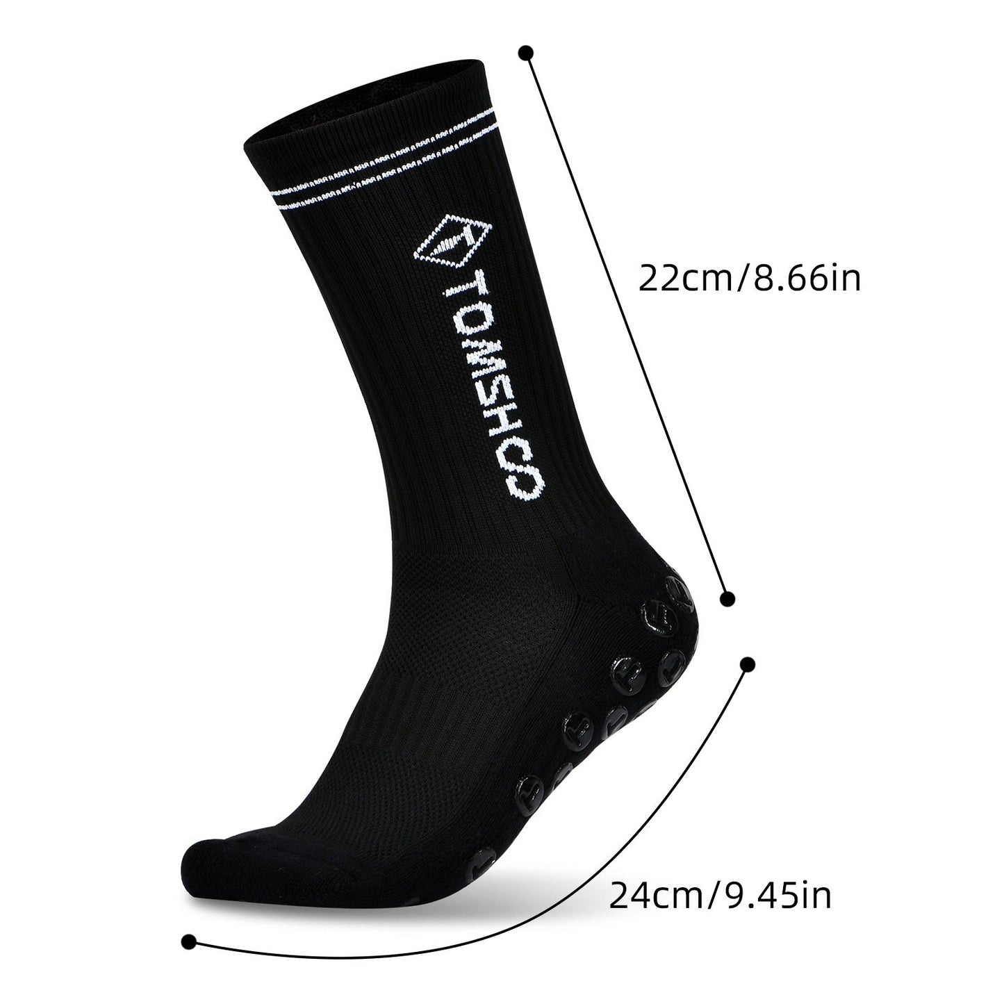 6 Pairs TOMSHOO Anti-Slip Sports Socks for Men & Women – Ideal for Football, Hiking, Running, Basketball, Trampolining, Cycling & Daily Use