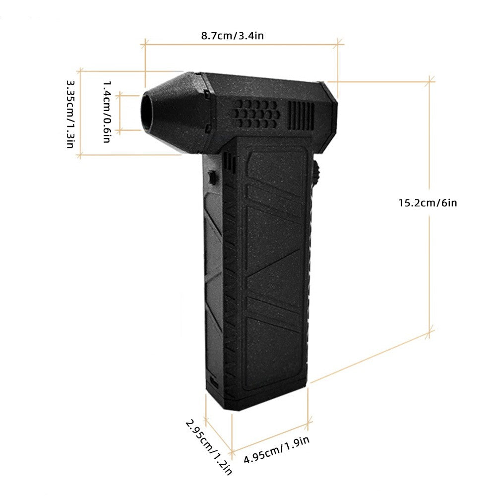 Rechargeable 180W Super Power Turbo Jet Fan - 110,000 RPM High-Speed for Outdoor, Cooling & Inflating