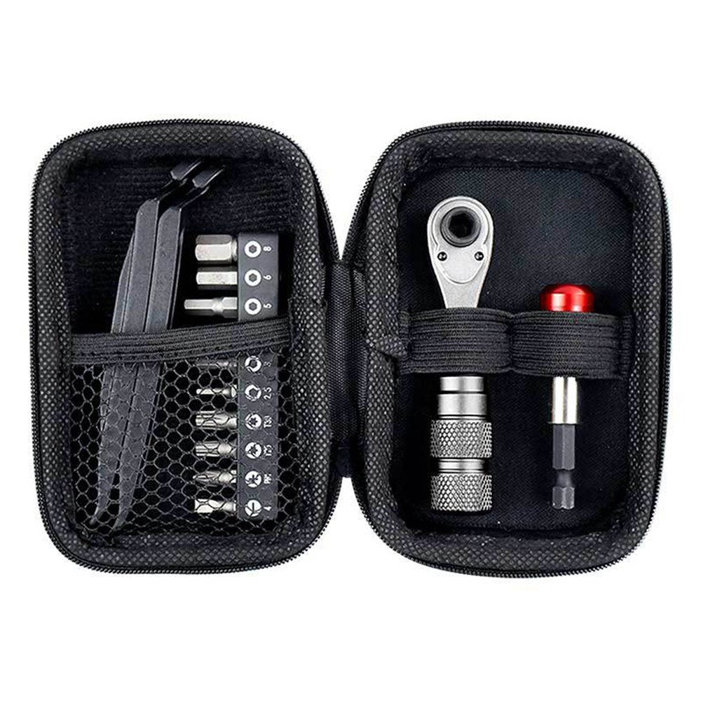 Compact Bike Repair Tool Kit with Ratchet Wrenches - Lightweight & Multi-Functional Bicycle Maintenance Tool Set