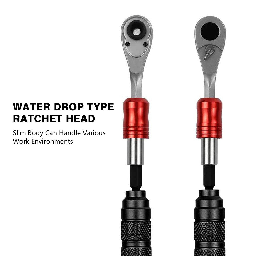 Compact Bike Repair Tool Kit with Ratchet Wrenches - Lightweight & Multi-Functional Bicycle Maintenance Tool Set