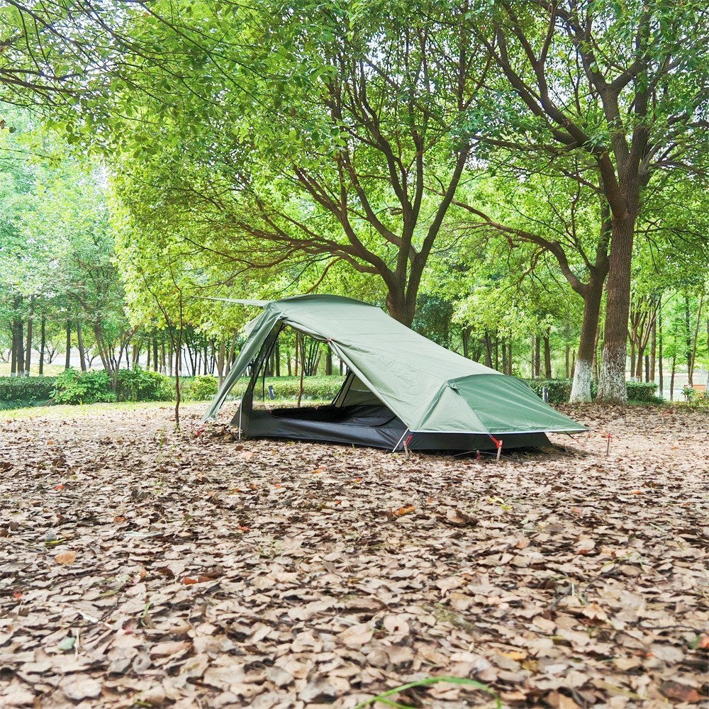 Lightweight 2-Person Backpacking Tent with Aluminum Pole - MCETO Double Layer Camping Tent