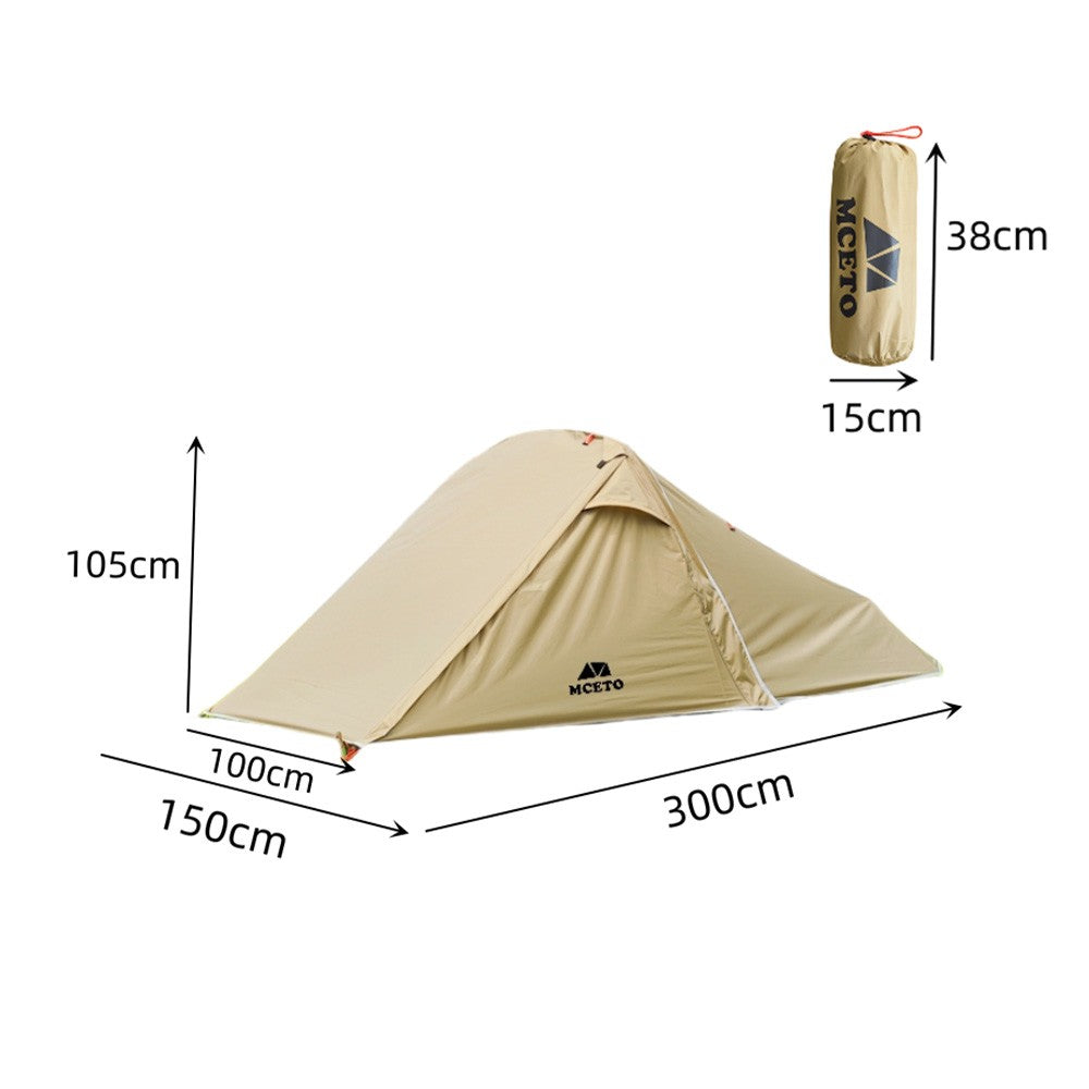Lightweight 2-Person Backpacking Tent with Aluminum Pole - MCETO Double Layer Camping Tent