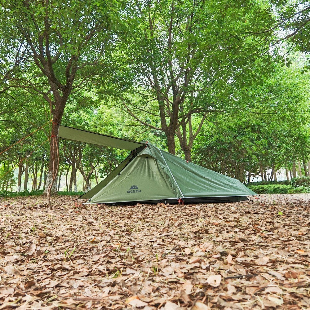 Lightweight 2-Person Backpacking Tent with Aluminum Pole - MCETO Double Layer Camping Tent