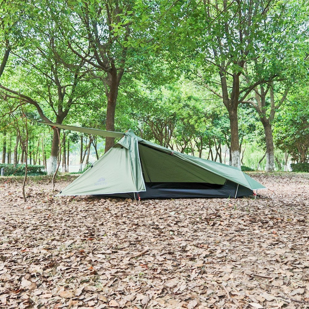 Lightweight 2-Person Backpacking Tent with Aluminum Pole - MCETO Double Layer Camping Tent