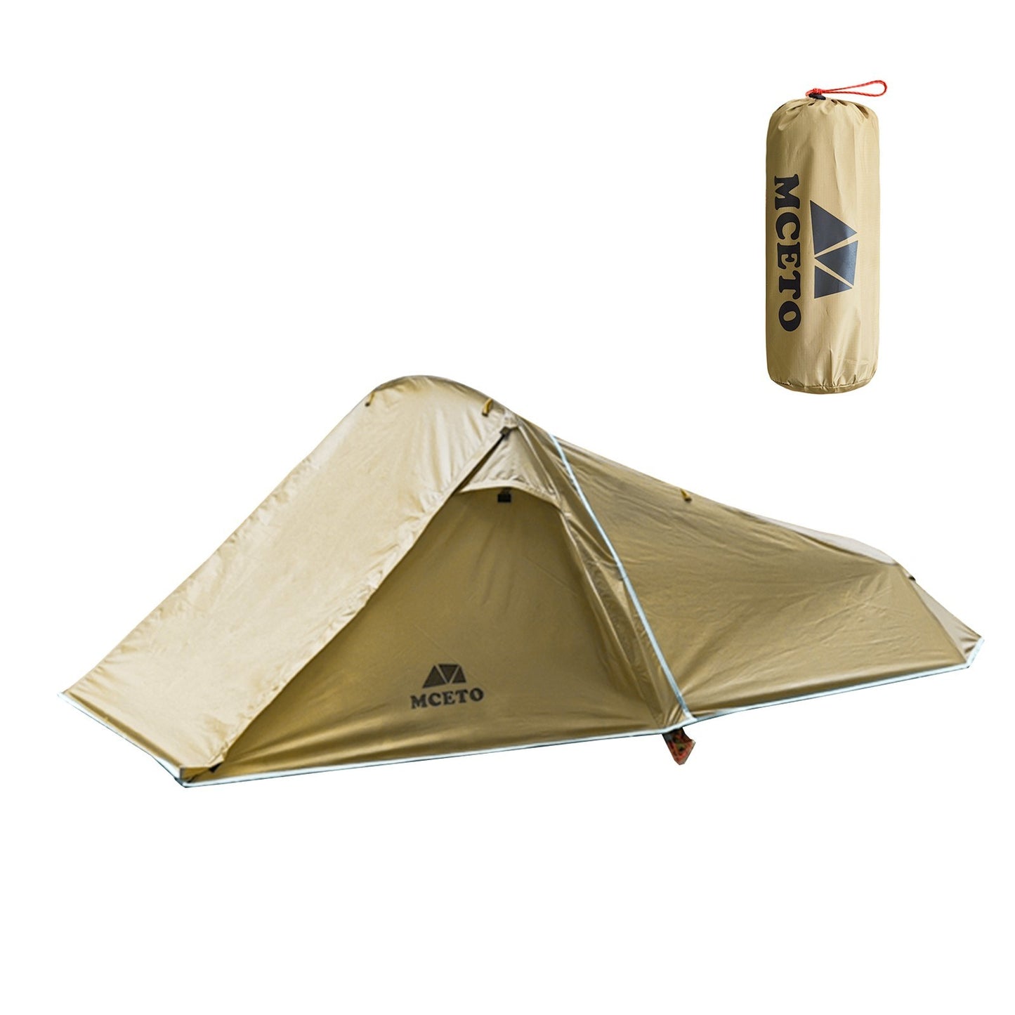 Lightweight 2-Person Backpacking Tent with Aluminum Pole - MCETO Double Layer Camping Tent