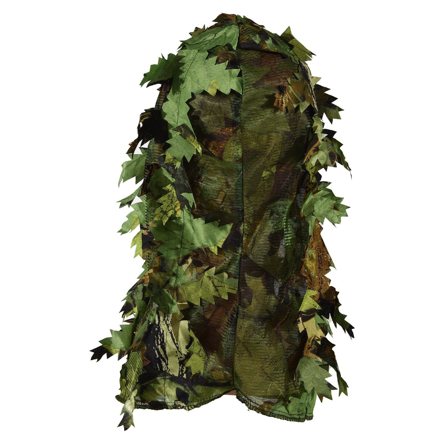 Breathable Ghillie Camouflage Leaf Hat with Mosquito Net - One Size Fits All, Green Spring & Yellow Autumn Options