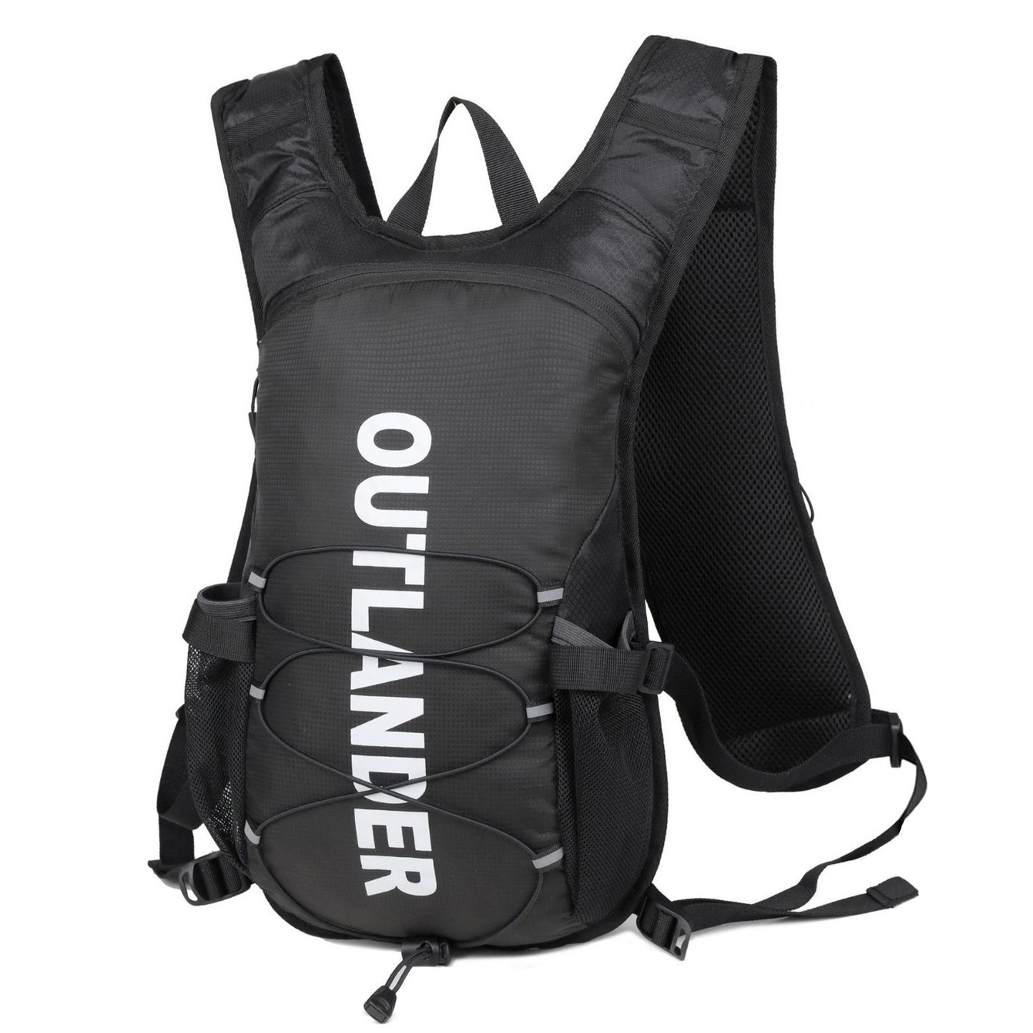 Reflective Nylon Hydration Backpack with Water Bladder for Cycling & Running